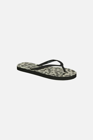 Sommer Print Flip Flop - Svart Leo