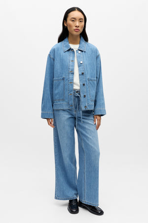 Rosie Overshirt - Light Blue Denim