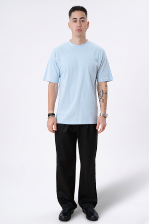 Heavy Oversized T-skjorte - Pulverblå