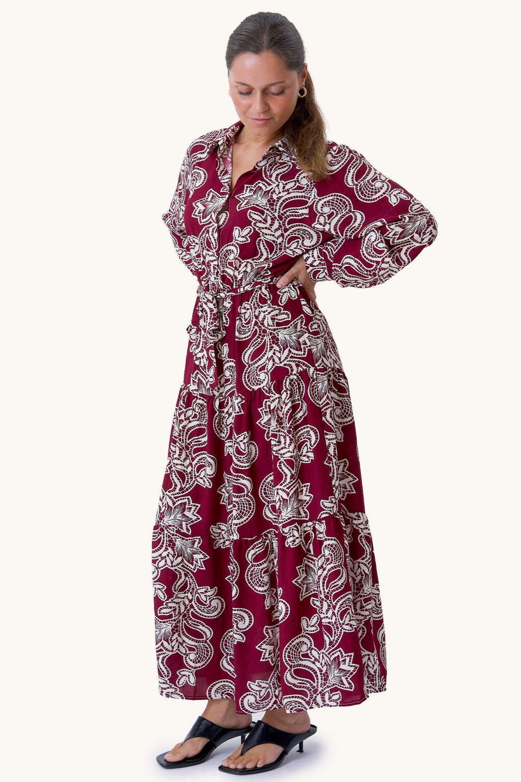 Lola Kjole - Burgundy