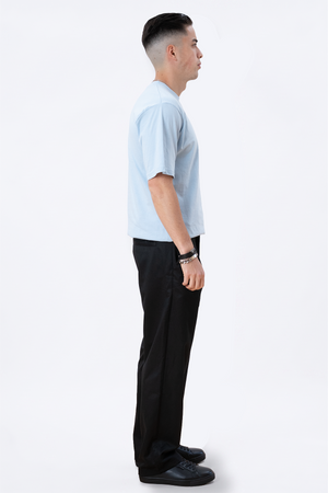 Heavy Oversized T-skjorte - Pulverblå
