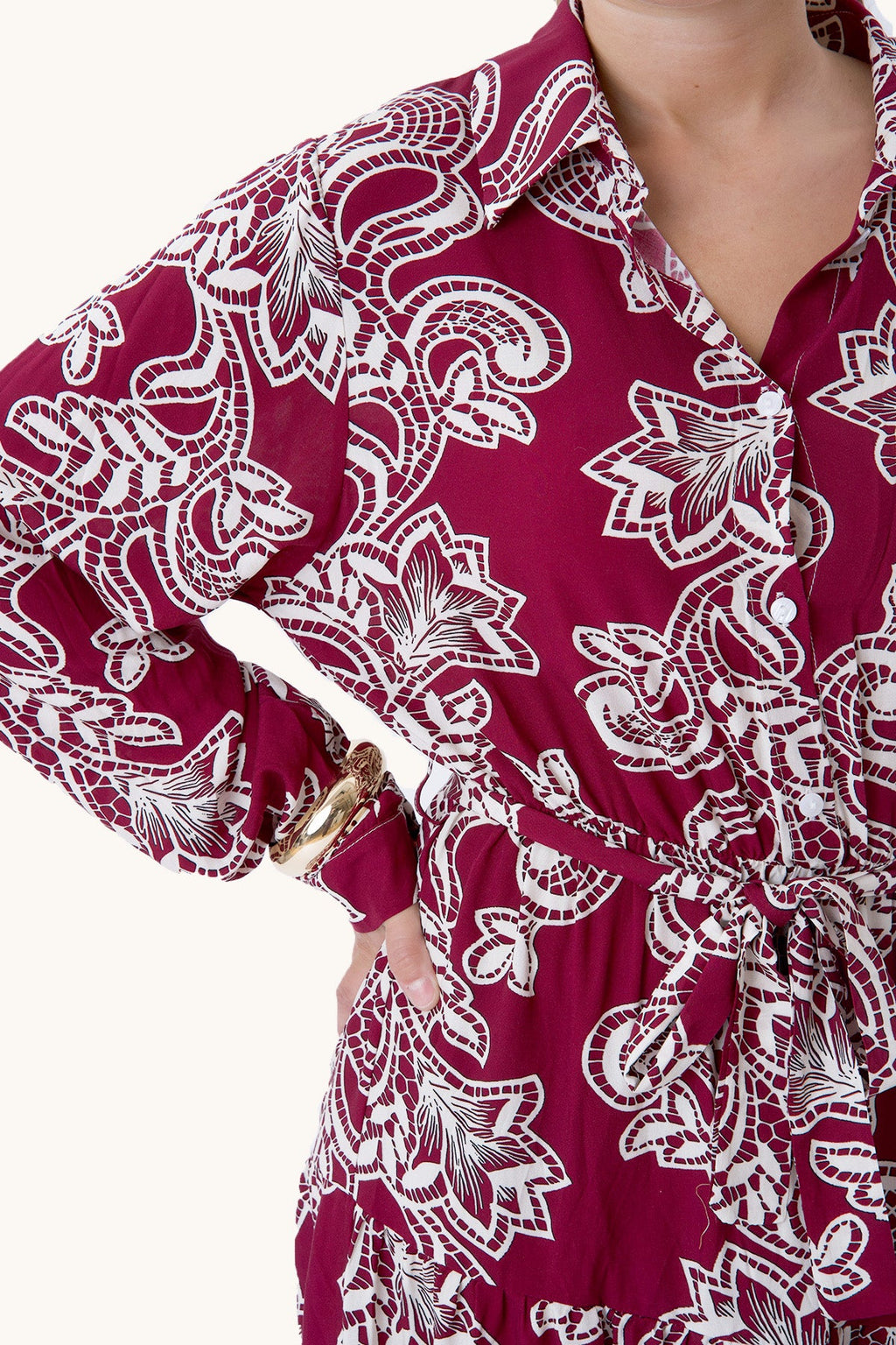 Lola Kjole - Burgundy