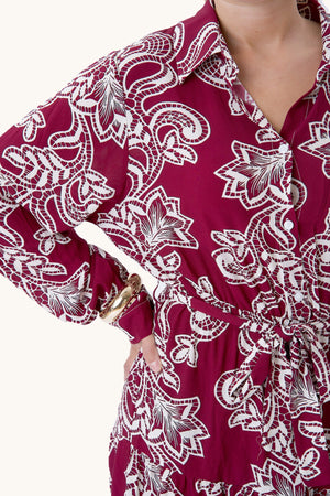 Lola Kjole - Burgundy