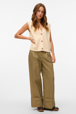 Kora Wide Fold Up Pants - Havfrue
