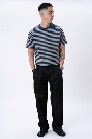 Nørregade Stripe - Meleret Svart-Grå