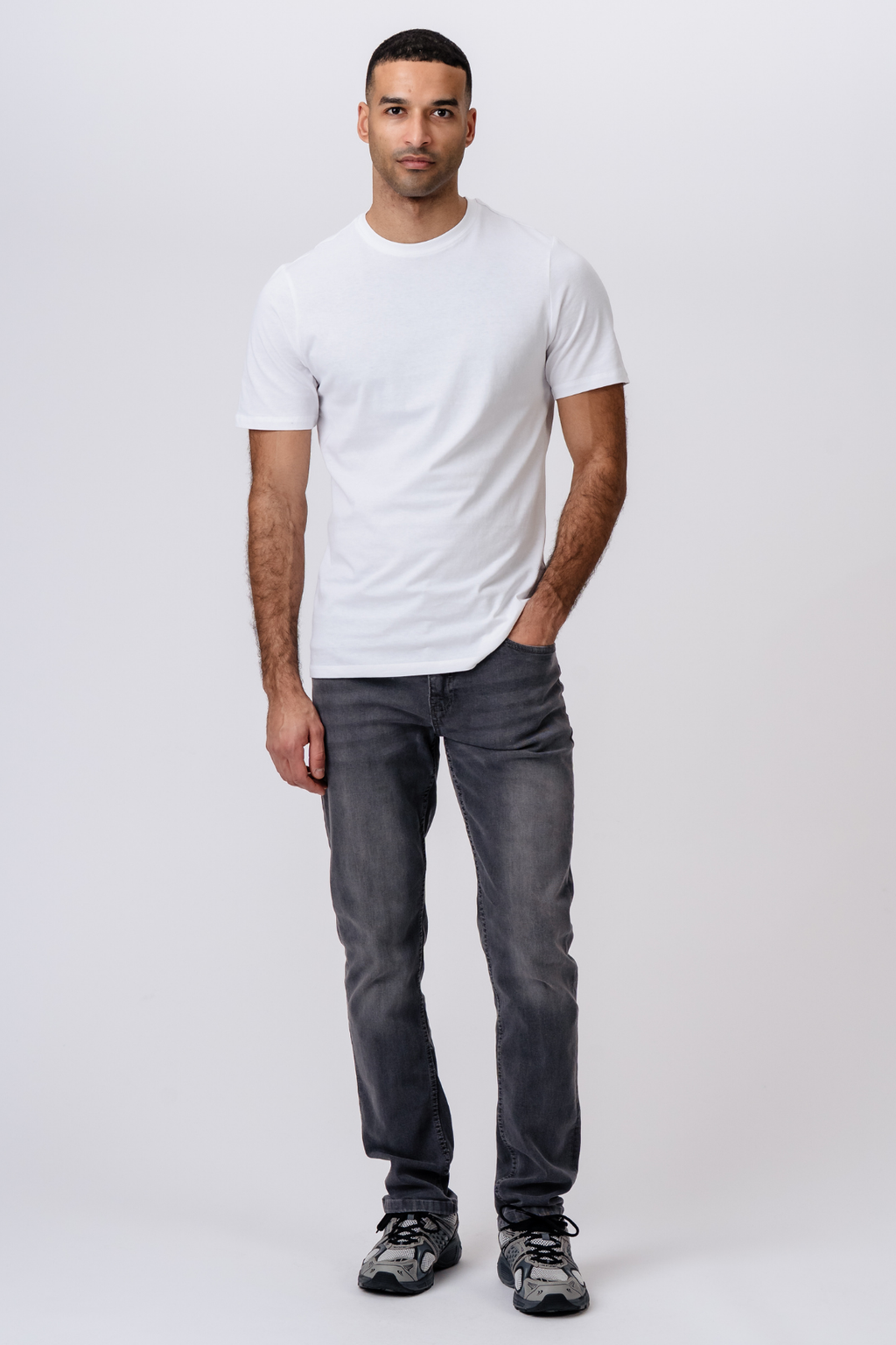Performance Jeans (Regular) - Grå Denim