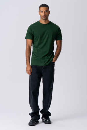 Basic T-shirt - Mørk Grønn