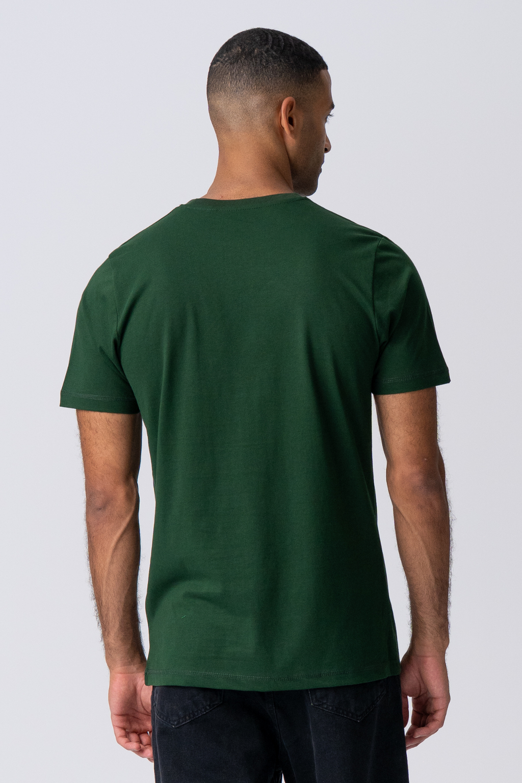 Basic T-shirt - Mørk Grønn