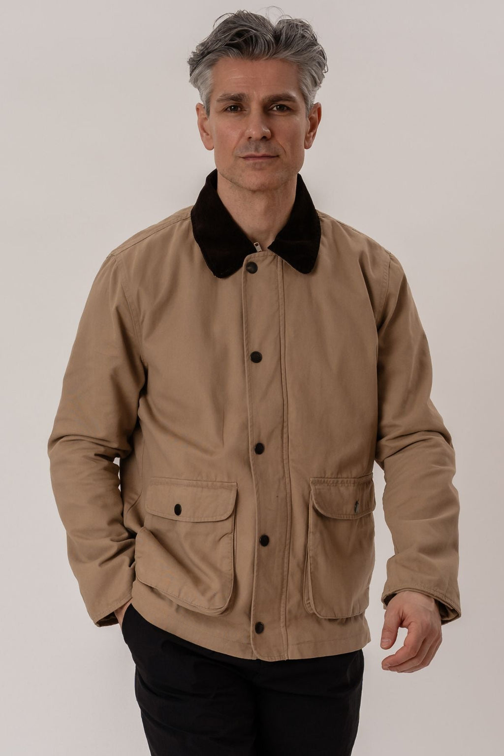 Twill Jakke - Mørk Sand