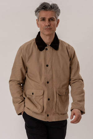 Twill Jakke - Mørk Sand