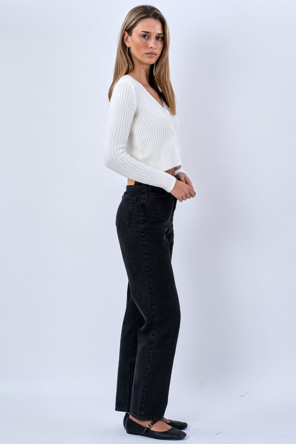 Nova Blouse Knit - Hvit