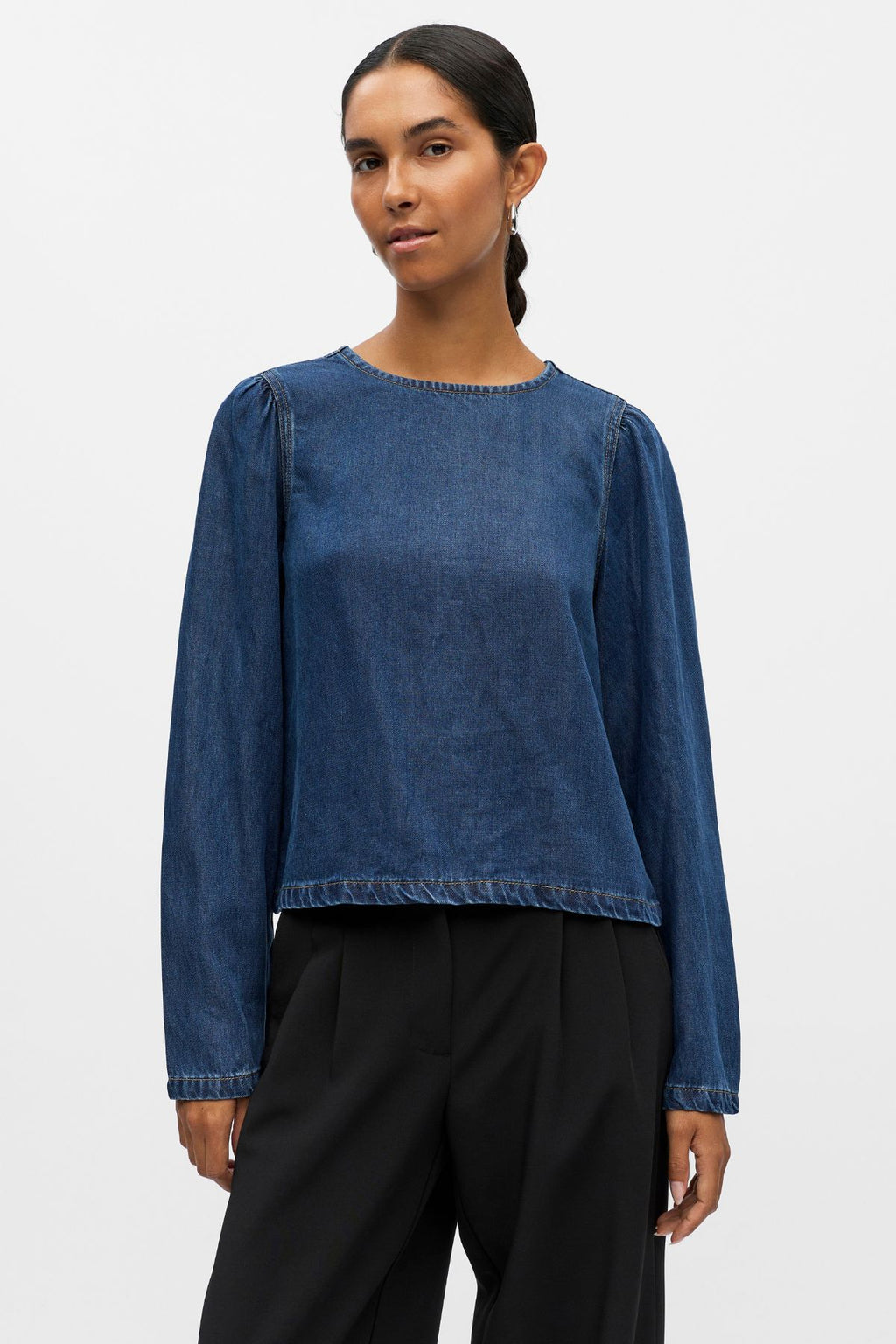 Frame Top - Mørkeblå Denim