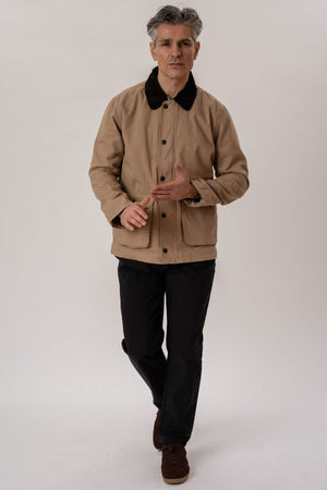 Twill Jakke - Mørk Sand