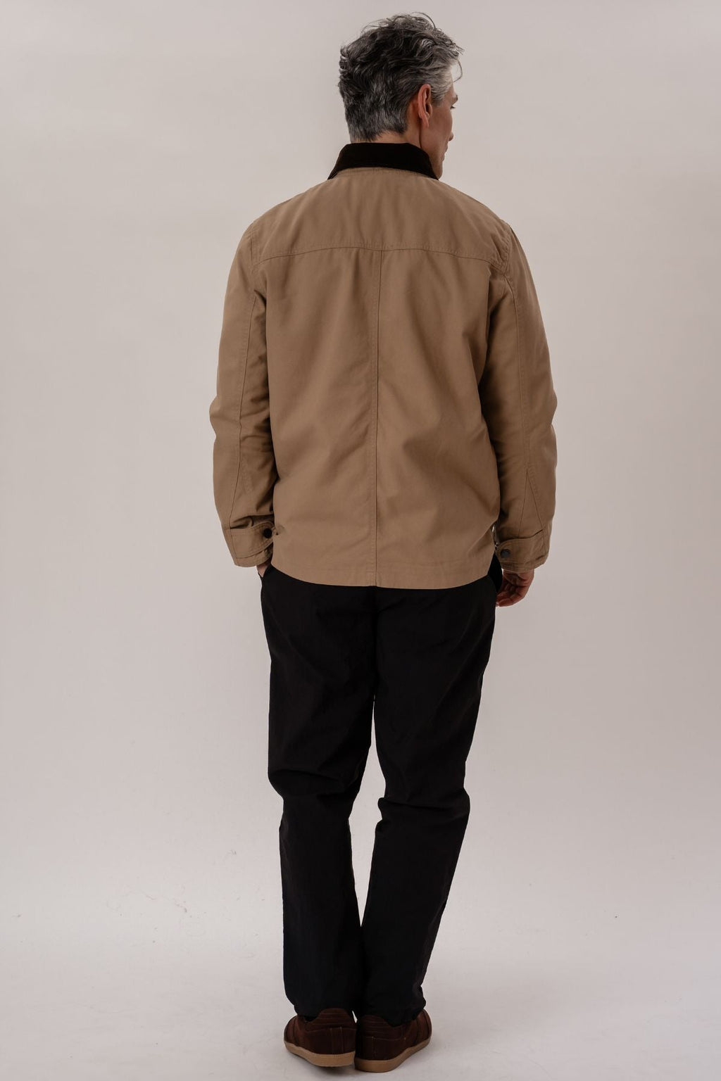 Twill Jakke - Mørk Sand