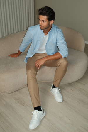 Den Originale Performance Oxford Skjorte - Lyse Blå