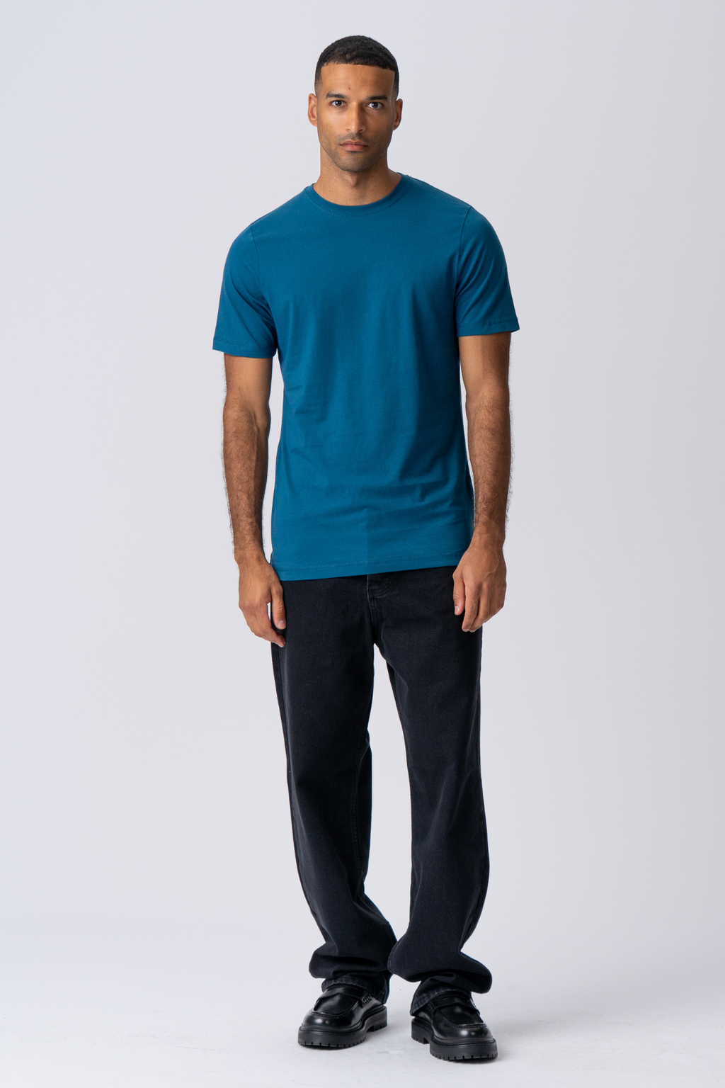 Basic T-shirt - Petroleumsblått