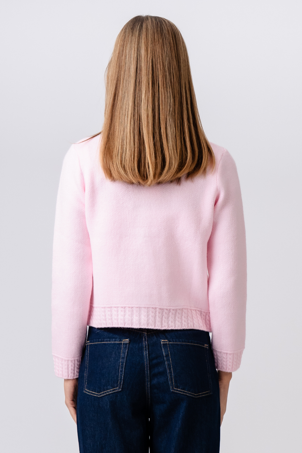 Emilie Strikkecardigan - Rosa