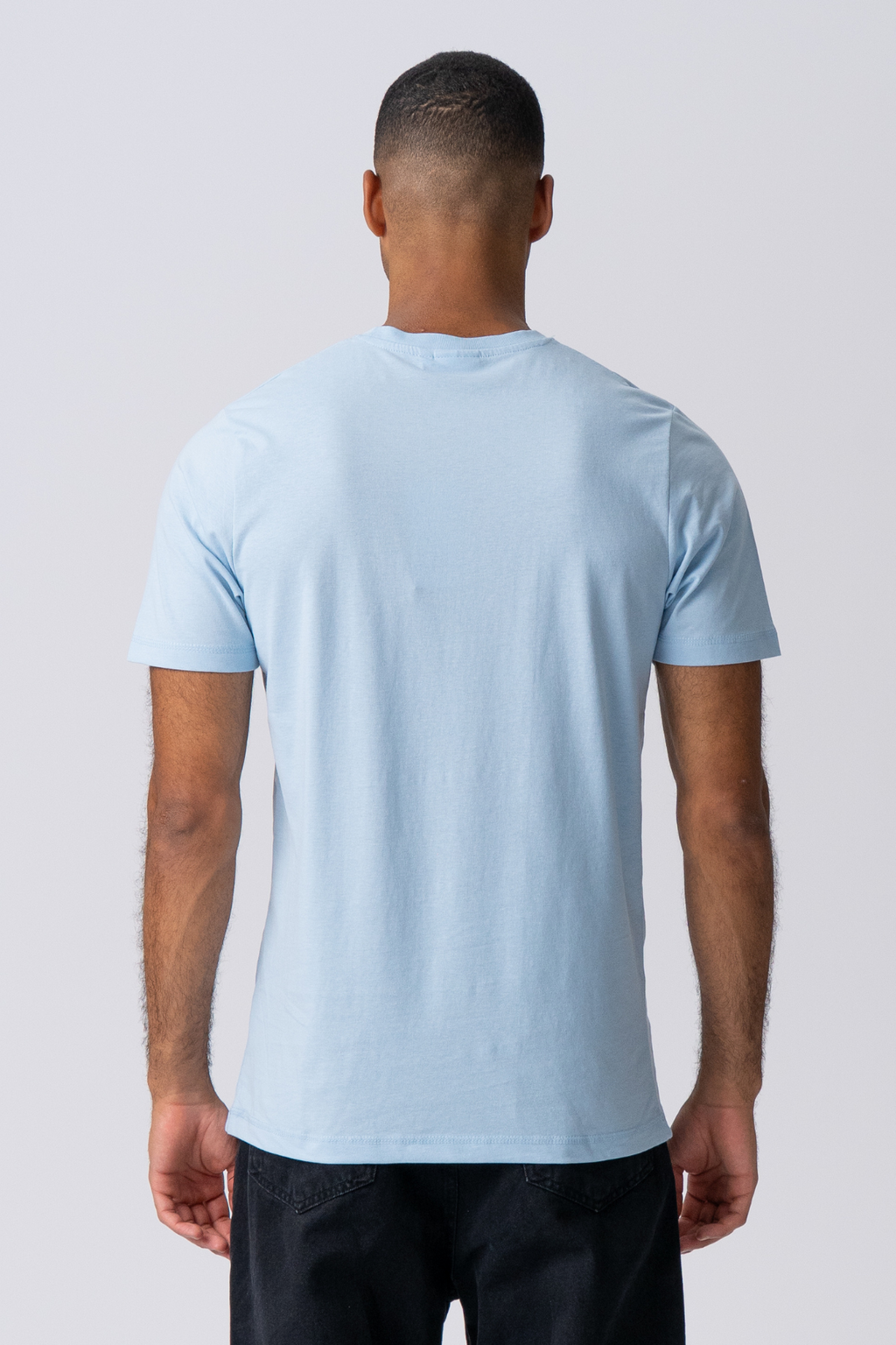 Økologisk Basic T-shirt - Lyse Blå