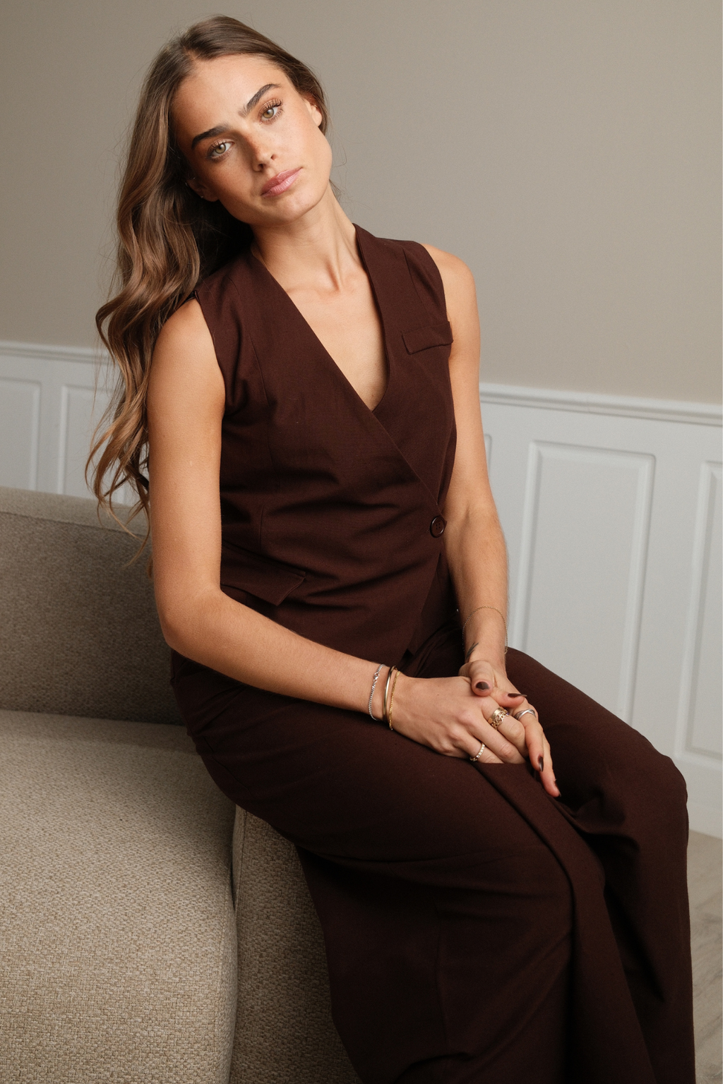 Melissa Vest - Brun