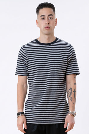 Nørregade Stripe - Meleret Svart-Grå
