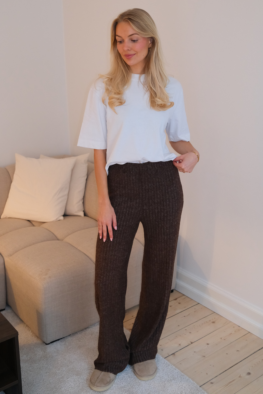 Ivy Knit Pants - Brun