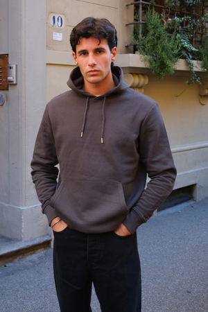 Sweatshirt Hoodie - Mørk Grå