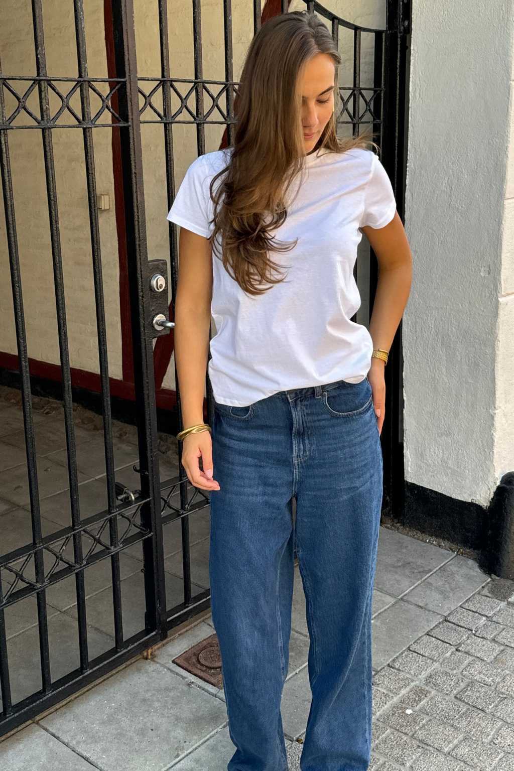 Basic T-shirt - Hvit