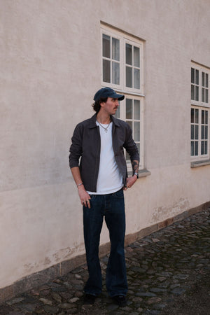 Short Zip Jacket - Grå