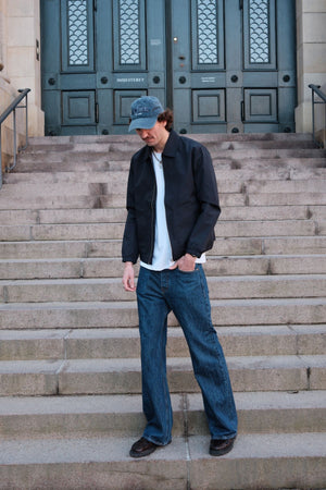 Short Zip Jakke - Navy