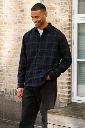 Tristan Overshirt - Mørk Navy