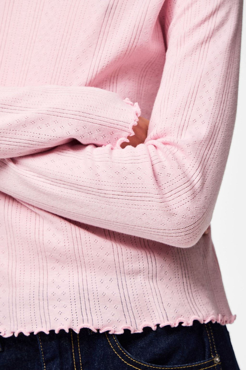 Marie O-Neck Top - Roseate Spoonbill