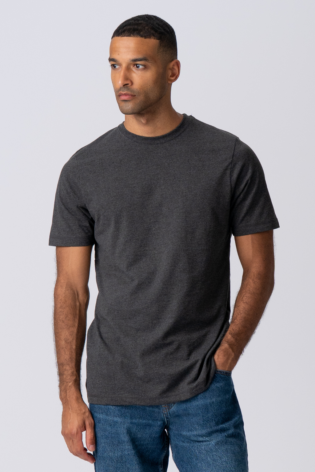 Basic T-shirt - Mørkegrå