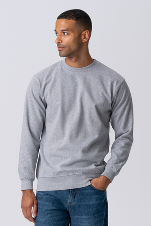 Essential Crewneck - Gråmelert