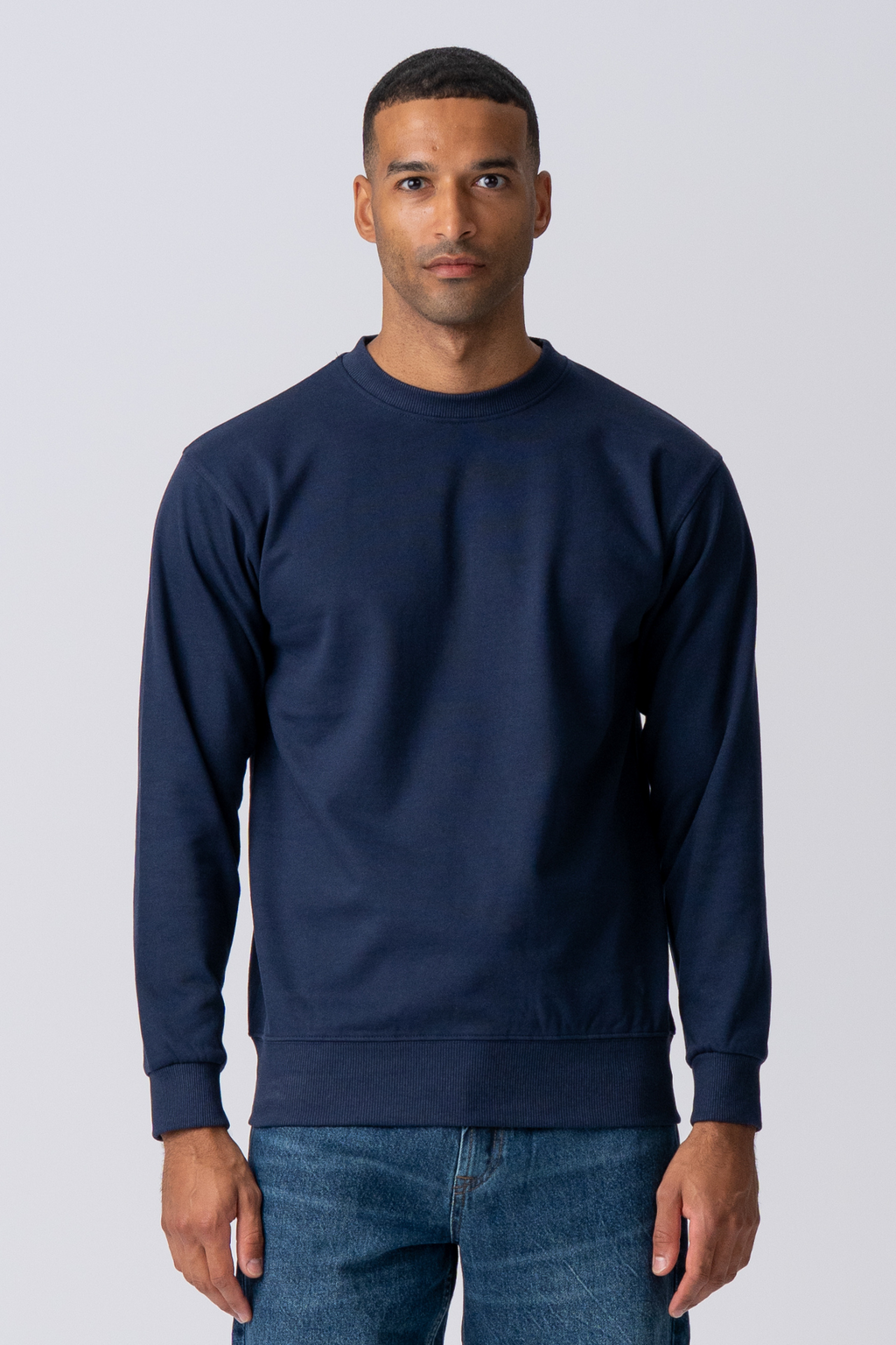 Essential Crewneck - Marineblå