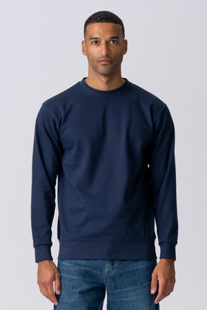 Essential Crewneck - Marineblå