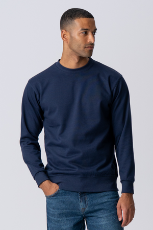 Essential Crewneck - Marineblå