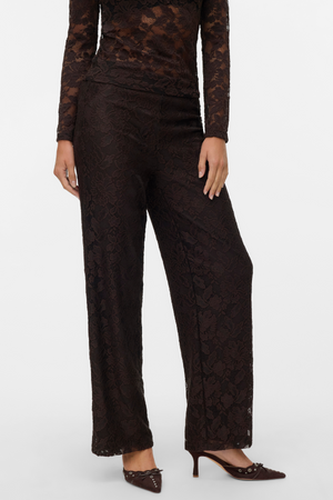 Neline Wide Pant - Sjokoladetorte