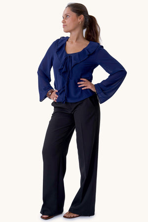 Alba Blouse - Navy