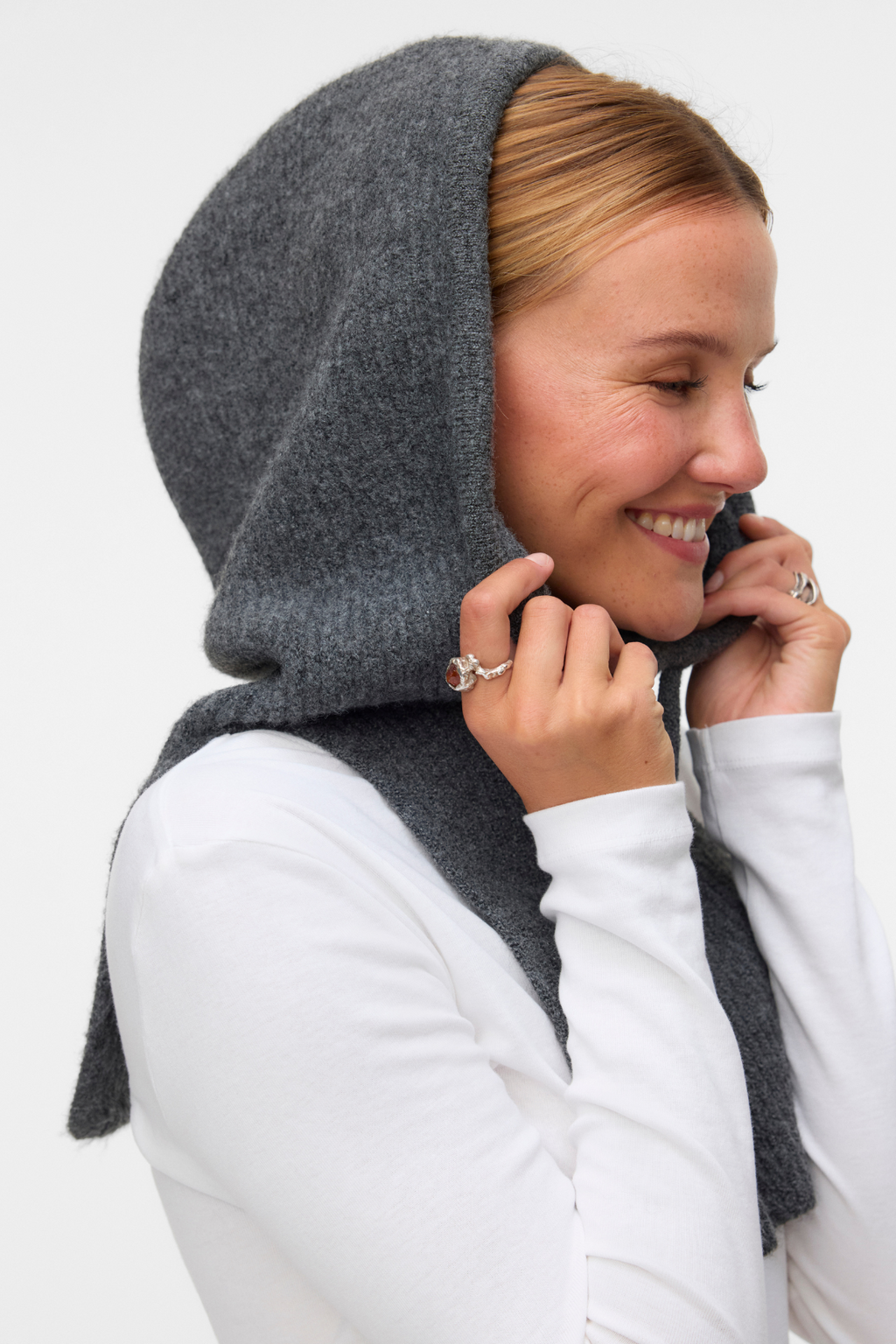 Elena Balaclava - Mørk Grå Melange