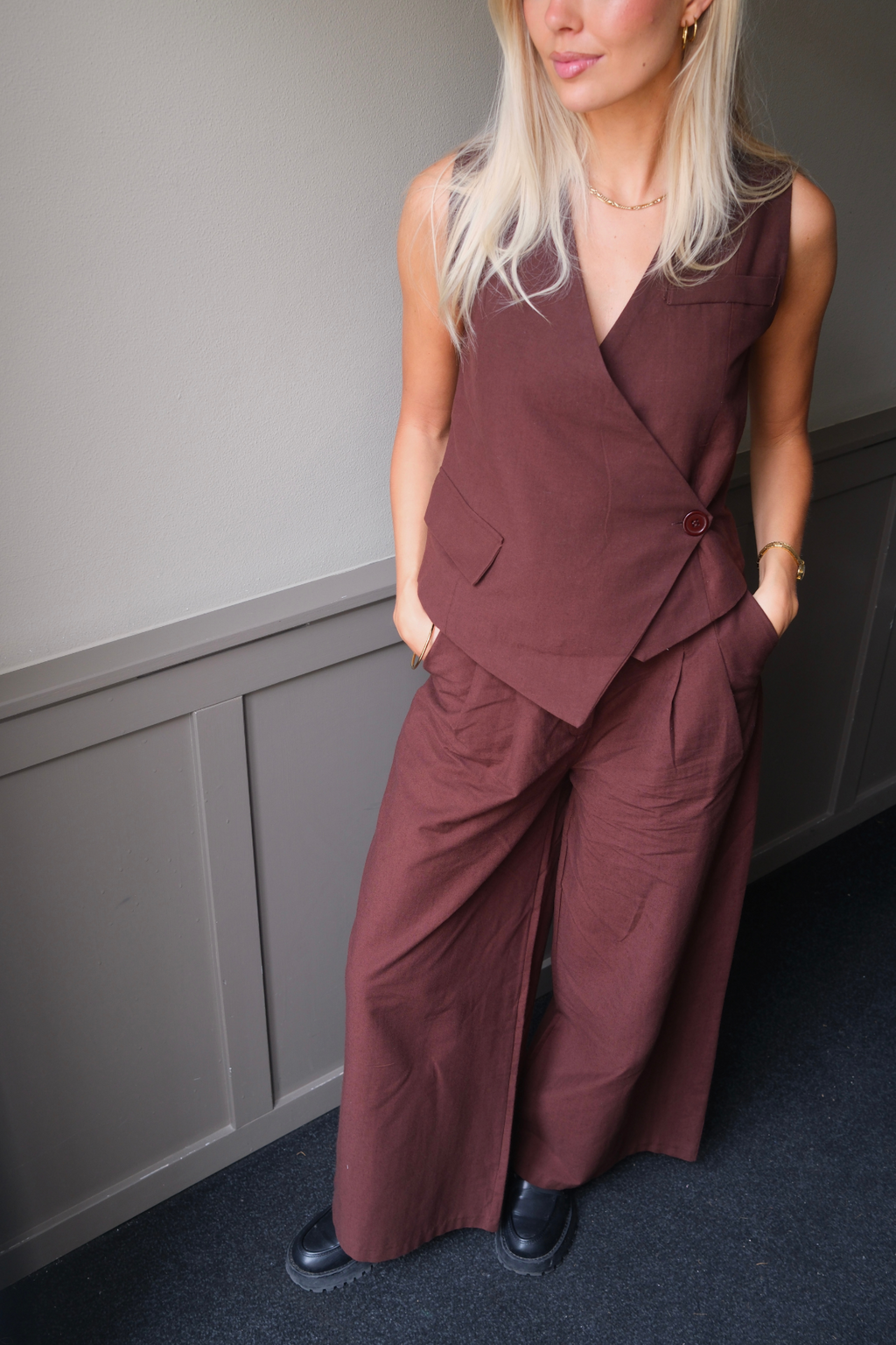 Melissa Vest - Brun