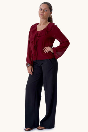 Alba Bluse - Burgundy
