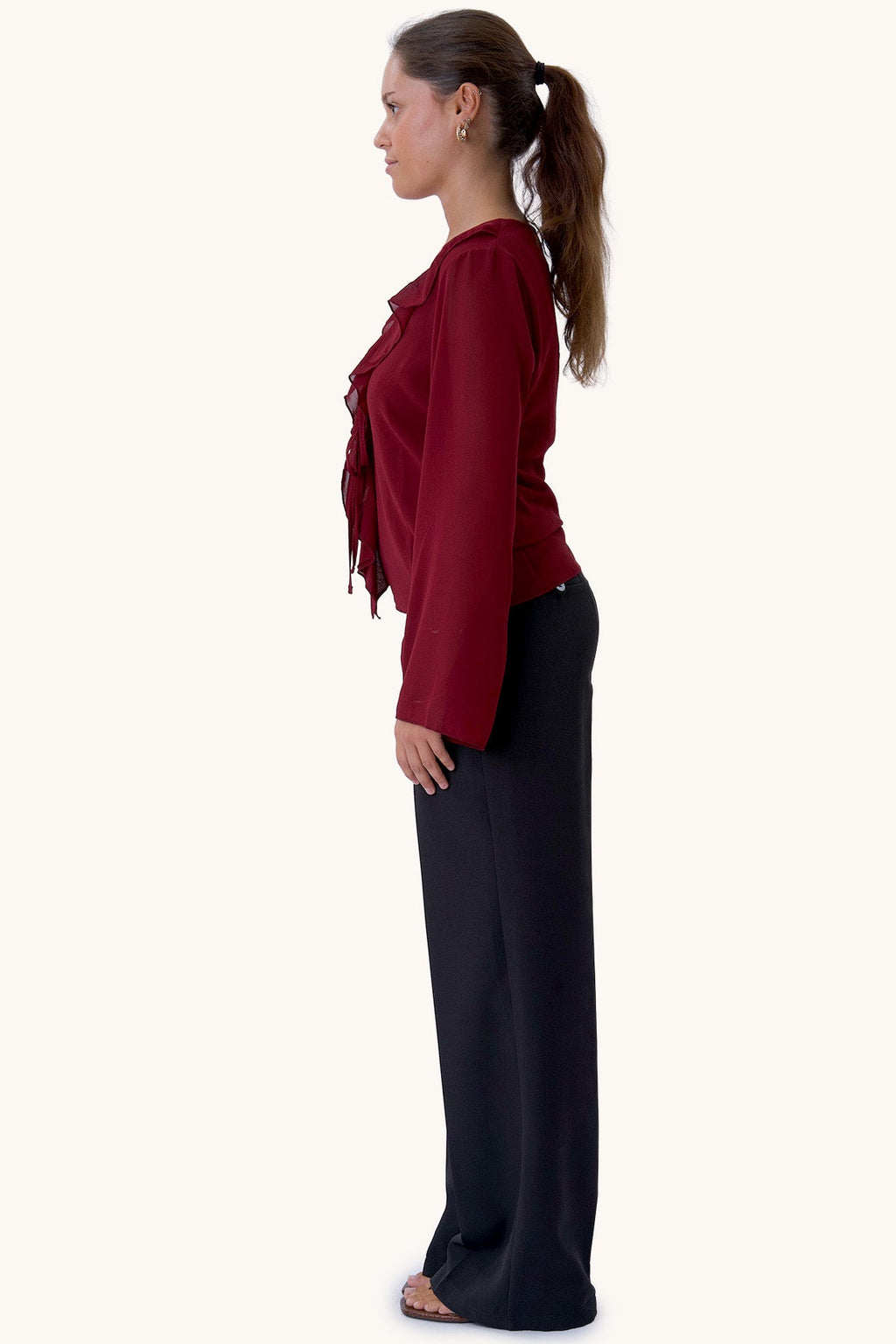 Alba Bluse - Burgundy