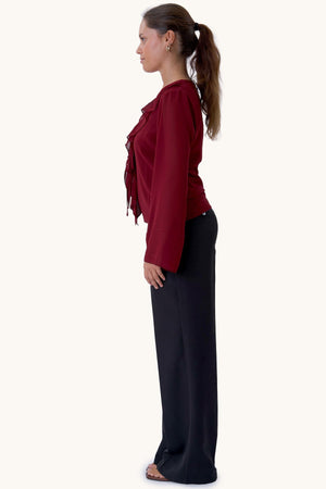 Alba Bluse - Burgundy