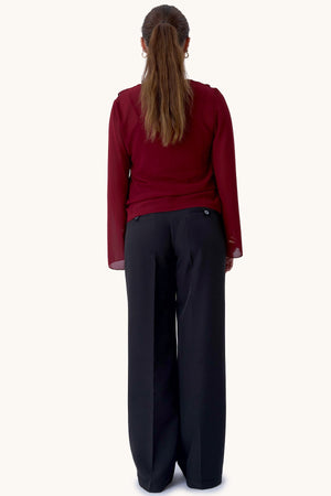 Alba Bluse - Burgundy