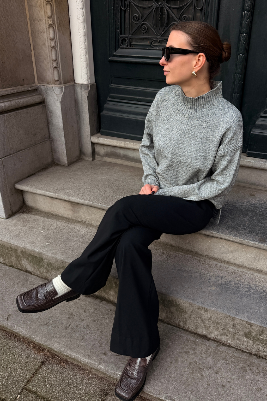 Emma Strikk - Lys Grå