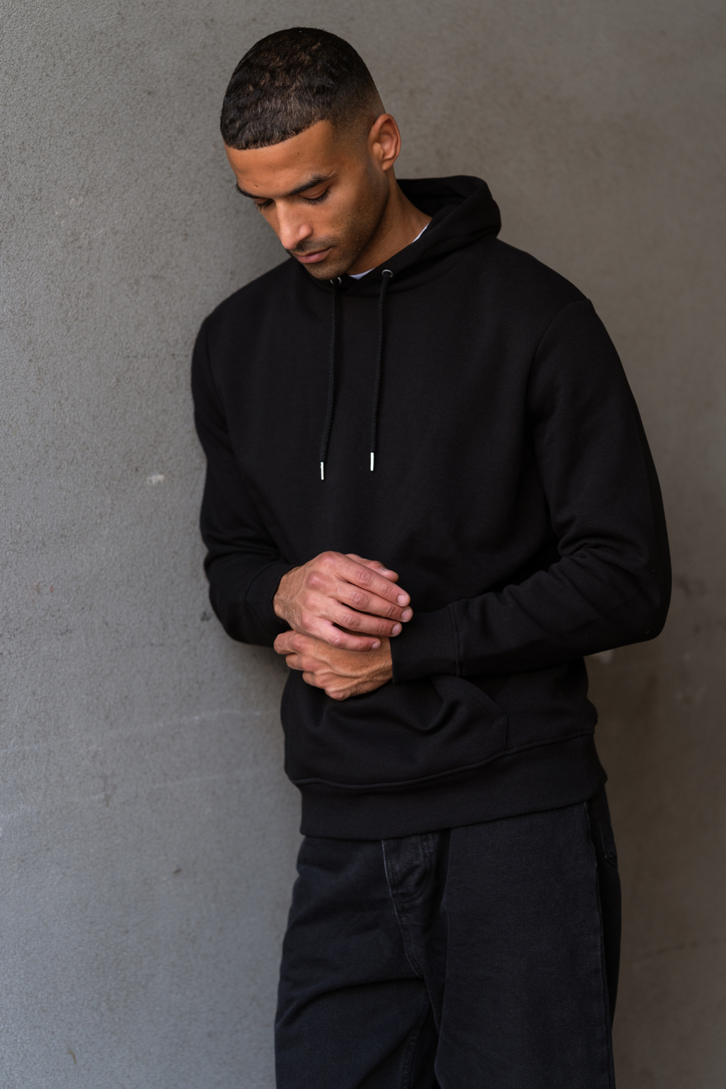 Sweatshirt Hoodie - Svart