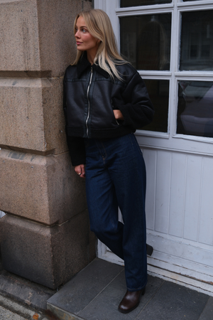 Daisy Shearling Jakke - Sort