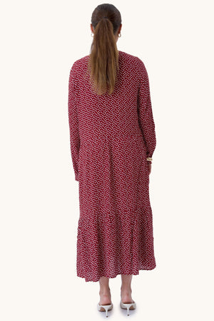 Anna Langermet Kjole - Sundried Tomato