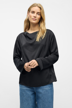 Chilli Waterfall Topp - Svart