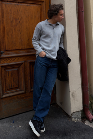 Relaxed Fit Jeans - Mørk Blue Denim